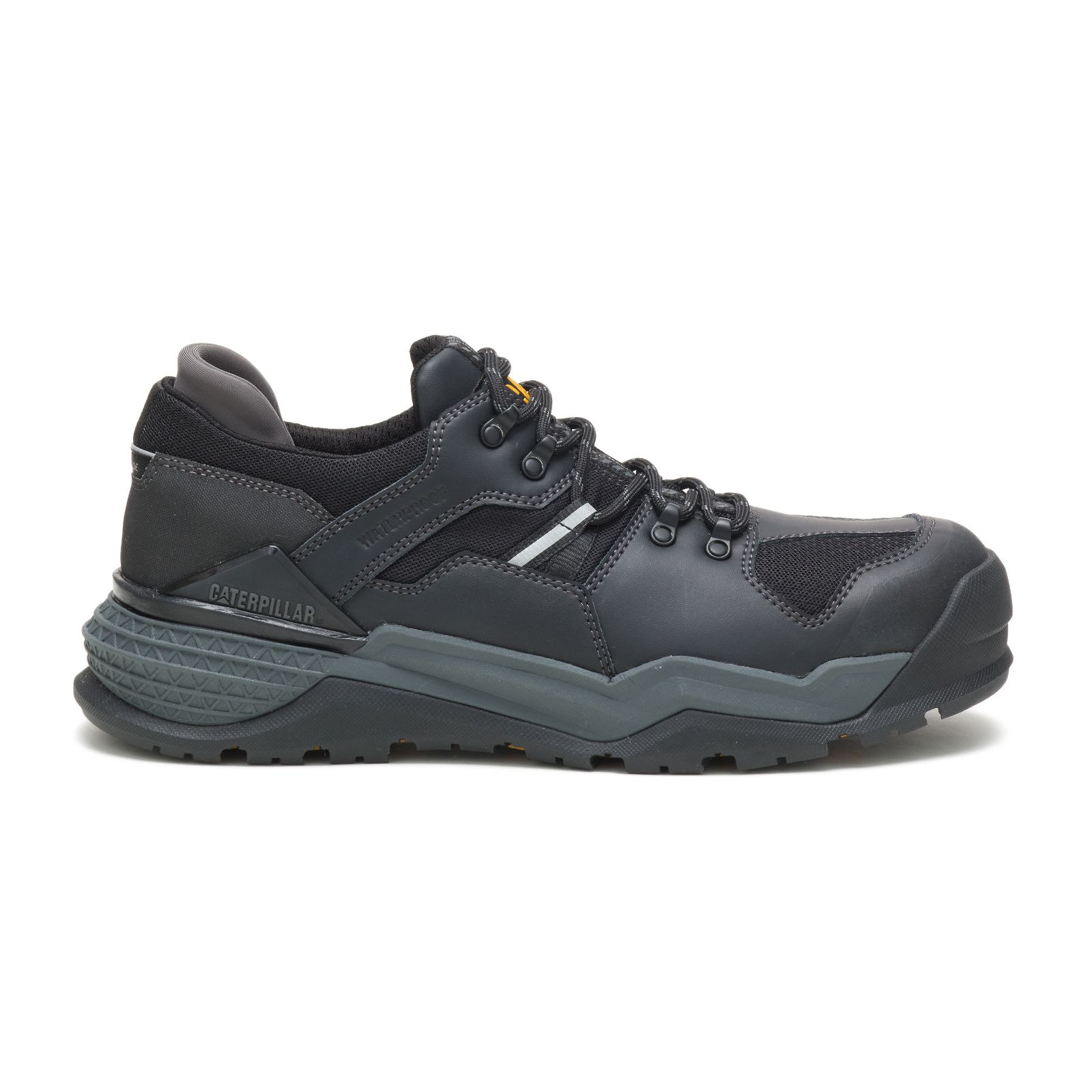 Caterpillar Shoes South Africa - Cat Men's Provoke Lo Waterproof Alloy Toe Work Shoes Black KF7092431